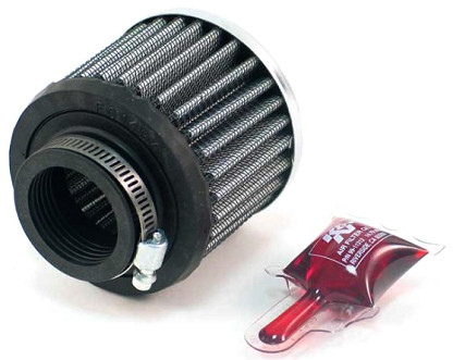  Flange 35 mm, Bottom 76 mm, Cover 76 mm, Length 63 mm
 K&N Universal Air Filter No. 62-1440 round straight 