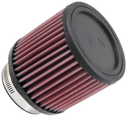  Flange 76 mm, Bottom 114 mm, Cover 114 mm, Length 102 mm
 K&N Universal Air Filter No. RB-0900 round straight 