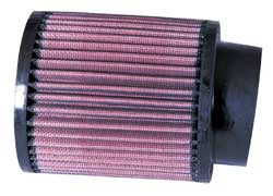  Flange 76 mm, Bottom 114 mm, Cover 114 mm, Length 127 mm
 K&N Universal Air Filter No. RB-0910 round straight 