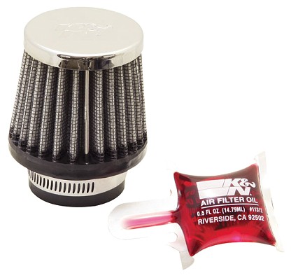  Flange 35 mm, Bottom 63 mm, Cover 51 mm, Length 57 mm
 K&N Universal Air Filter No. RC-0790 round tapered 