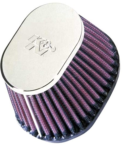  Flange 55 mm, Bottom 102 x 76 mm, Cover 76 x 51 mm, Length 70 mm
 K&N Universal Air Filter No. RC-0981 oval tapered 