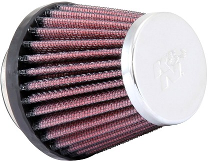  Flange 43 mm, Bottom 76 mm, Cover 51 mm, Length 70 mm
 K&N Universal Air Filter No. RC-1070 round tapered 