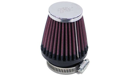  Flange 46 mm, Bottom 76 mm, Cover 51 mm, Length 76 mm
 K&N Universal Air Filter No. RC-2320 round tapered 