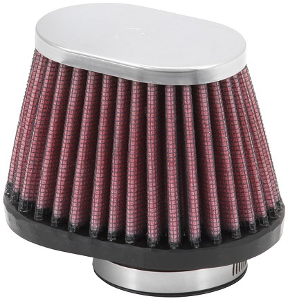  Flange 44 mm, Bottom 102 x 76 mm, Cover 76 x 51 mm, Length 70 mm
 K&N Universal Air Filter No. RC-2450 oval tapered 