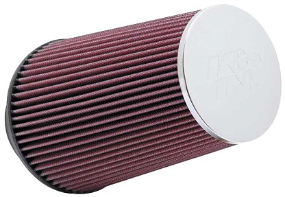  Flange 89 mm, Bottom 152 mm, Cover 114 mm, Length 228 mm
 K&N Universal Air Filter No. RC-3690 round tapered 