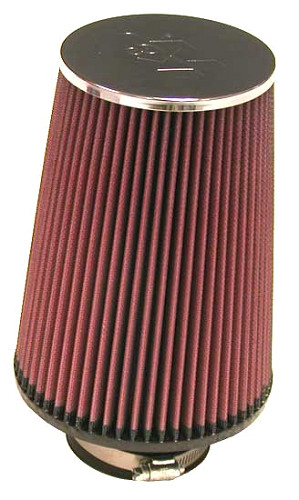  Flange 76 mm, Bottom 152 mm, Cover 114 mm, Length 203 mm
 K&N Universal Air Filter No. RC-5106 round tapered 