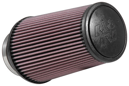  Flange 102 mm, Bottom 152 mm, Cover 121 mm, Length 228 mm
 K&N Universal Air Filter No. RE-0870 round tapered 