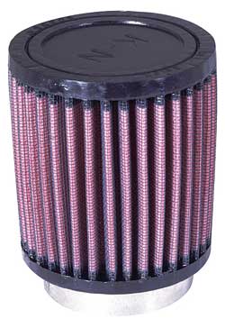  Flange 57 mm, Bottom 89 mm, Cover 89 mm, Length 102 mm
 K&N Universal Air Filter No. RU-0600 round straight 