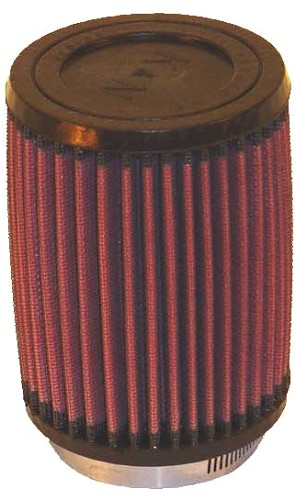  Flange 73 mm, Bottom 102 mm, Cover 102 mm, Length 136 mm
 K&N Universal Air Filter No. RU-2410 round straight 