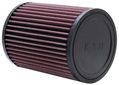  Flange 76 mm, Bottom 127 mm, Cover 127 mm, Length 165 mm
 K&N Universal Air Filter No. RU-2820 round straight 