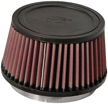  Flange 114 mm, Bottom 149 mm, Cover 127 mm, Length 82 mm
 K&N Universal Air Filter No. RU-3110 round tapered 