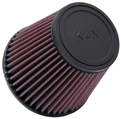  Flange 76 mm, Bottom 152 mm, Cover 102 mm, Length 127 mm
 K&N Universal Air Filter No. RU-3580 round tapered 