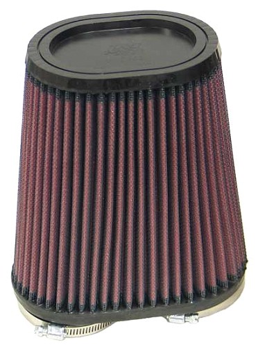  Flange 60 mm, Bottom 95 x 159 mm, Cover 95 x 159 mm, Length 171 mm
 K&N Universal Air Filter No. RU-4710 doppelflansch oval 