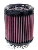 Flange 62 mm, Bottom 102 mm, Cover 102 mm, Length 121 mm
 K&N X-Stream Air Filter No. RX-4040 round straight 